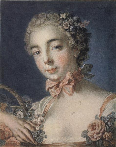 Louis-Marin Bonnet Head of Flora oil painting image